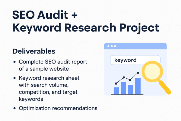 SEO Audit + Keyword Research Project